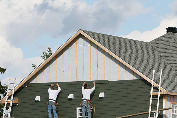 Professional Emergency Siding Repair technician working in McDonald, PA